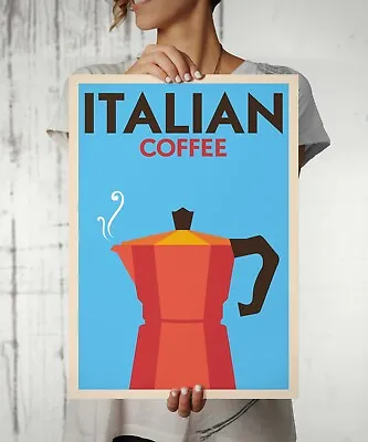 Italian Coffee Vintage Wall Art Poster Print. Great Home/Shop Art Decor • $76.05