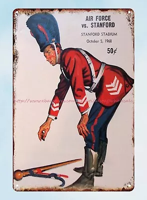 Home Decor Shopping Air Force Football Program 1968 Tin Sign • $15.83