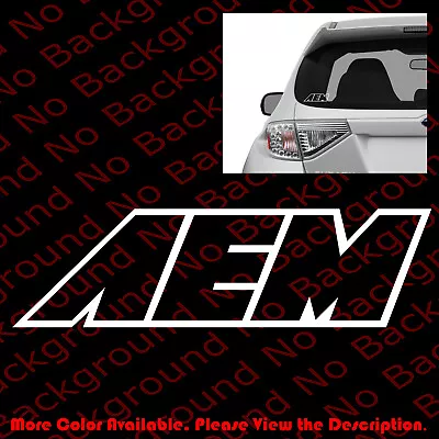 OUTLINE ONLY AEM Vinyl Die Cut Decal For Racing Car Stripes Truck Window RC013 • $3.99