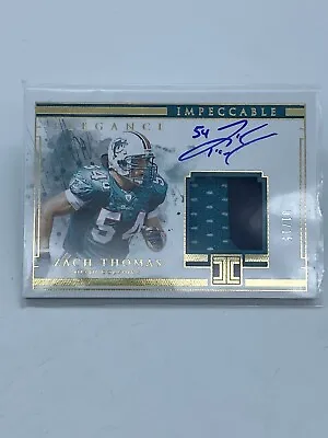 2019 Panini Impeccable 1/15 Worn Patch AUTO ZACH THOMAS  EBay 1 Of 1 • $229.99