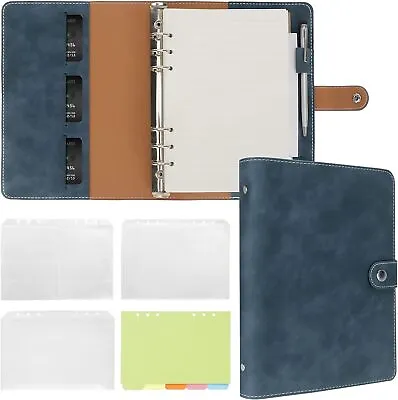 £20.21 • Buy FYY Leather A5 Ring Binder Notebook, 6 Ring A5 Binder With A5 Refill Papers, Bi