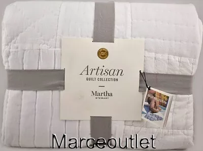 Martha Stewart Artisan Collection White Shop FULL / QUEEN Quilt White • $29.99