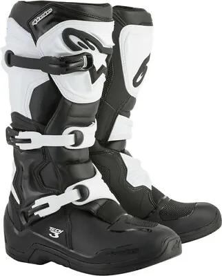 $179.95 • Buy Alpinestars Tech 3 Mx Boots - Black/white - Mx/enduro/offroad/atv