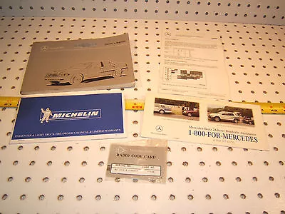 Mercedes 1998 W202 C230/C280 Owner's 1 Set Of 5 OEM Manual/Papers/ Card/ No Case • $139