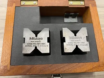 $120 • Buy Mitutoyo Model 181-901 V-Blocks; Type: V-Block ; Sold As: 2 Block Set