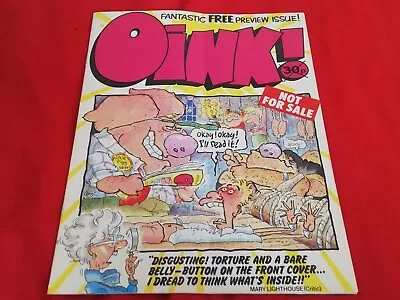 Oink Comic June 1986 Preview Issue Mccorquodale Magazines Ltd Pigg Hambo Cartoon • £2.50