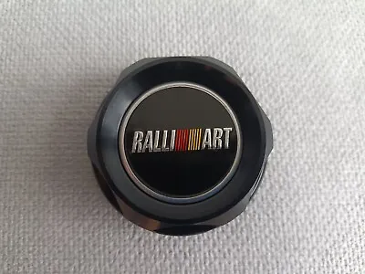 RALLIART BLACK ENGINE OIL FILLER CAP For MITSUBISHI LANCER EVO 4G63 ECLIPSE 4G92 • $19.95