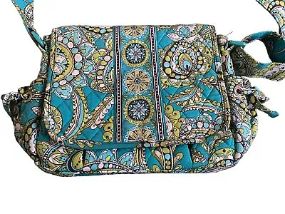 Vera Bradley LINDSAY Peacock  Crossbody Purse Retired • $28