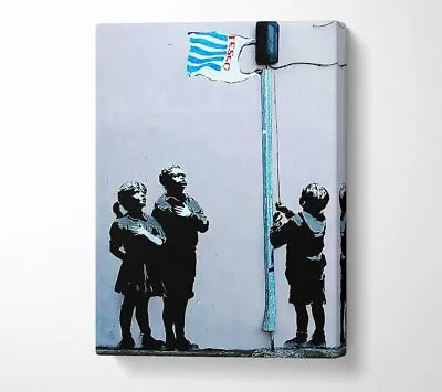 £24.99 • Buy Homage To The Tesco Flag 2 Banksy Canvas Wall Art Home Decor