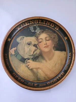 Rare 1911 Yuengling's Beauty And The Beast Beer Ale Porter Tray Pottsville PA!  • $2450