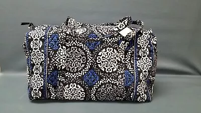 Vera Bradley Canterberry Cobalt Blue Large Travel Weekender Duffel Bag • $29.99