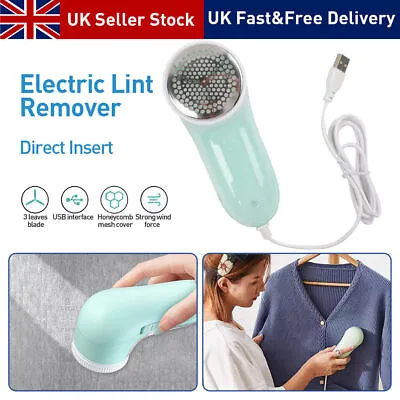 USB Rechargeable Fabric Shaver Electric Defuzzer Lint Bobble Remover For Clothes • £5.59
