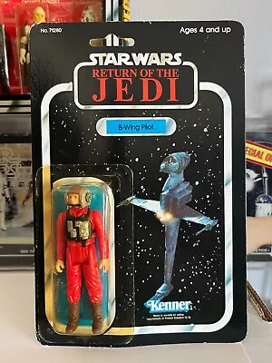 Star Wars B-Wing Pilot Action Figure Toy 1983 ROTJ Vintage Kenner Sealed Good • $199.93
