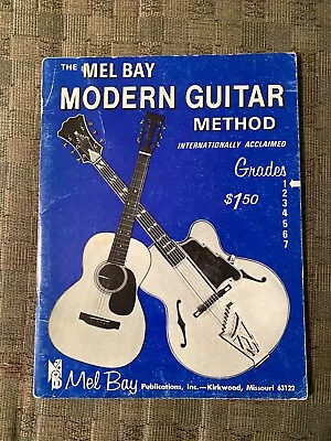 (Vintage) Mel Bay Modern Guitar Method (1970) Grade 1 Music Instruction Book • $4.50