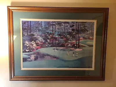 Vtg Mark King  Augusta #11  Art Print 1989 Martin Lawrence Ltd Ed Golf Frame • $799.99