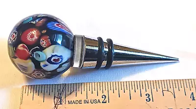 Murano Millefiori Wine Bottle Stopper • $6.99