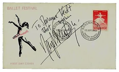  Prima Ballerina  Margot Fonteyn Hand Signed FDC Dated 1965 COA • $199.99