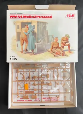 ICM 1/35 WWI US Army Medical Personnel Figure Kit • $14.59