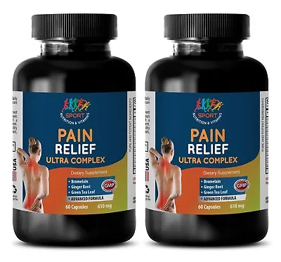 Stress Relief Supplement For Men - PAIN RELIEF ULTRA COMPLEX - 2  Bottles - Msm  • $36.39