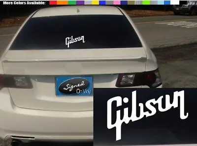 (2) 8  GIBSON Guitar Case Laptop Vinyl Decal Sticker Any Size Color Surface S494 • $7.50