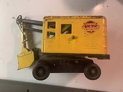 Vintage Marx Pressed Steel Steam Shovel Lumar Contractors Nice Original Toy • $59.99