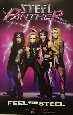 Steel Panther 2009 Feel Steel Advance Promo Poster Flawless NEW Old Stock • $9.99
