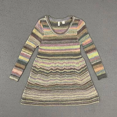 Moth Sweater Top Womens XS Multicolor Striped Wool Blend Long Sleeve Casual • $18.71