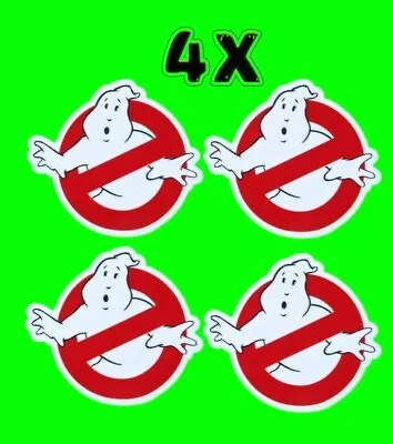 4 X Premium Quality Ghostbusters Movie Logo Laptop Stickers Vinyl Stickers Car • £2.80