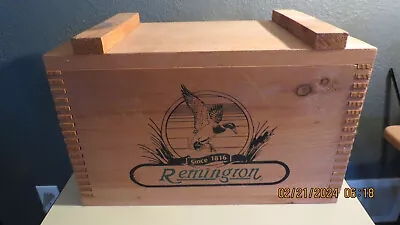 Vintage Remington Wooden Amo Chest/ Amo Crate/ Amo Box 16 X10.5 X9  • $60