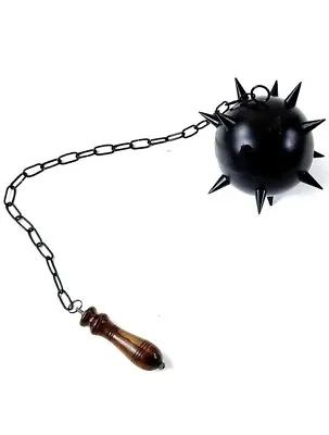 Handmade Medieval Warrior Spiked Solid Metal Might Mace Ball Flail Morningstar • $115.99