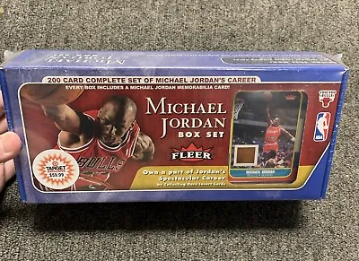 2007 Fleer MICHAEL JORDAN Box Set W/ RARE Memorabilia Card Factory Sealed NEW • $210.50