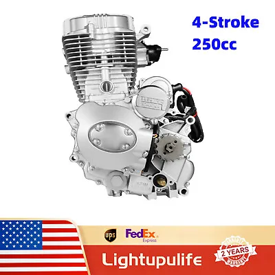 For Dirt Bike ATV 4-Stroke 250cc Engine Motor With 5-Speed Manual Transmission • $360.05