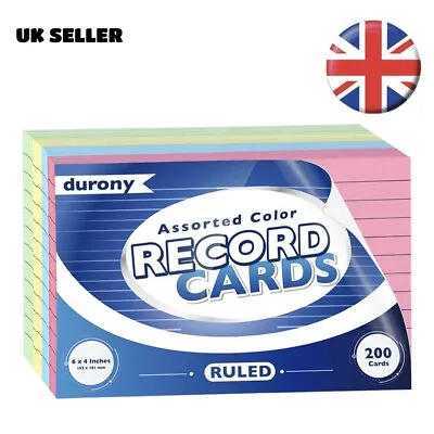 £5.85 • Buy Revision/Flash/Index Silvine Record Paper Cards - White/Ruled/Coloured Free P&P