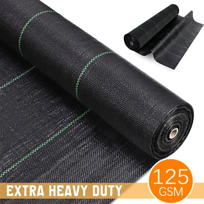 Weed Control Fabric Heavy Duty Ground Cover Membrane Sheet Garden Landscape Mats • £3.99