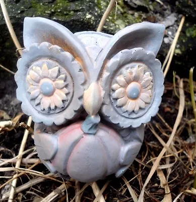 $29.95 • Buy Latex Owl Mold Plaster Cement Mould 3 H X 3 W