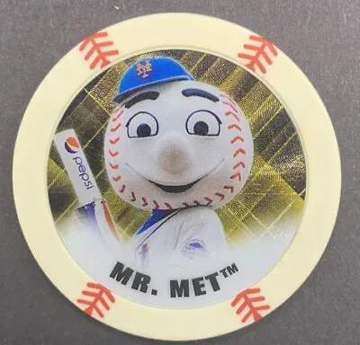 2015 Topps Poker Chipz Gold Photo Variation SP Mr. Met New York Mets • $9.99