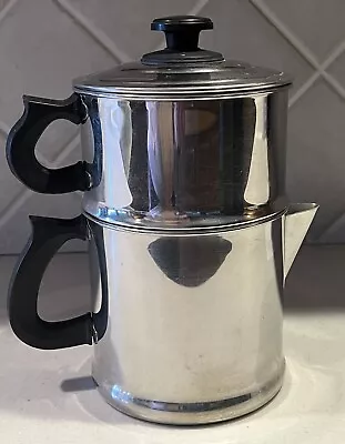 Vintage Lifetime Stainless Steel Coffee Pot 18-8 R6 • $40