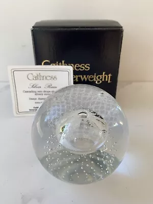 Caithness Paperweight Silver Rain In Original Box • £19