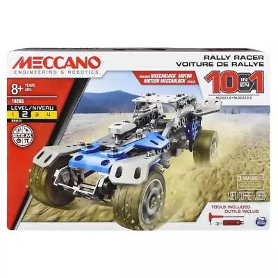 Meccano Rally Racer Motorised Truck - 10 Model STEAM Construction Set • $45.23