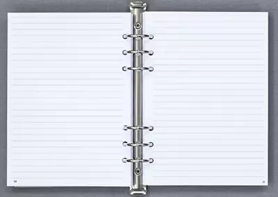 A5 White Notepaper Organiser Refill Insert - Lined & Blank Notes - Fits Filofax • £5.45