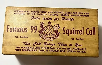 $74.95 • Buy Vintage Herters Famous 99 Squirrel Call *USED*
