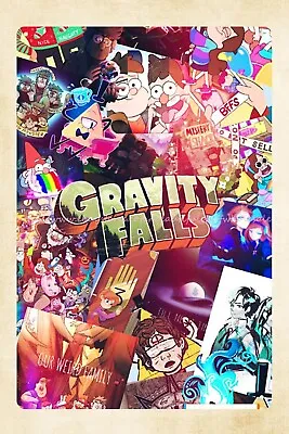 Metal Garage Signs Gravity Falls Cartoon Movie Art Metal Tin Sign • $18.89