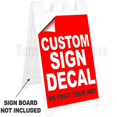 REPLACEMENT SIGN A-Frame Sidewalk Custom Signicade 24x36 Decal Stickers (2pc) • $55.99