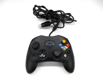 Xbox Controller S Halo Genuine Microsoft XBOX X800679-100 Black Wired Original • $59.95