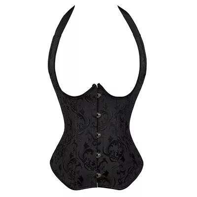 Steampunk Underbust Corset With Straps Pirate Corset Vest Women Gothic Vest MED • $24.99