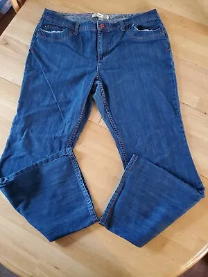 Ladies Motto Stretch Denim Jeans Size 16 Relaxed Fit Boot Cut • $12