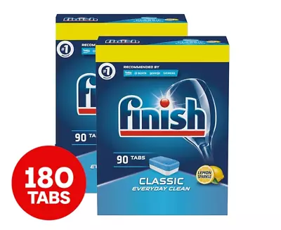 180 PACK Finish Classic Everyday Clean Dishwashing Tablets Lemon Sparkle • $44.99