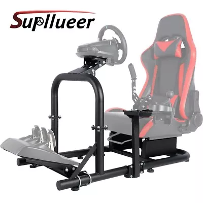 Supllueer Racing Simulator Cockpit Stand Fit Logitech G920 G29 Thrustmaster T300 • $139.99