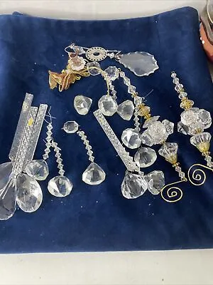 Vintage Plastic/Crystal Vintage Prism Ornaments Chandelier READ • $28.95