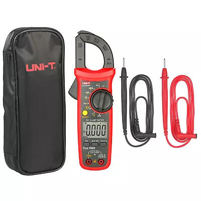 UNI-T UT202A+ LCD Digital Multimeter Auto Handheld Clamp Meter Volt AC DC +Leads • £28.49